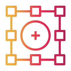 Fototapeta premium object Line Gradient Icon