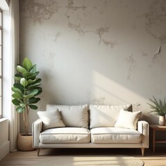 Minimalist Rustic Living Space