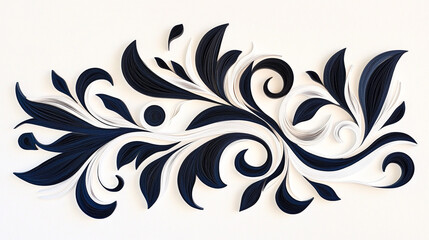Elegant Minimalist Paper Quilling Art Highlighting Clean Lines, Subtle Tones, and Modern Simplicity