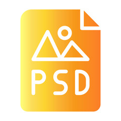 photoshop file Gradient icon
