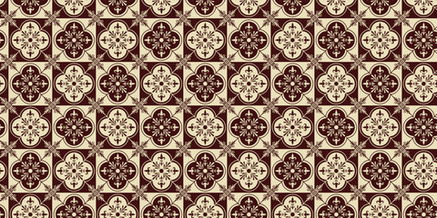 decorative seamless pattern brown and vanila color.