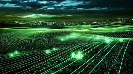 An exploration of topography through advanced digital graphics and visual representations.