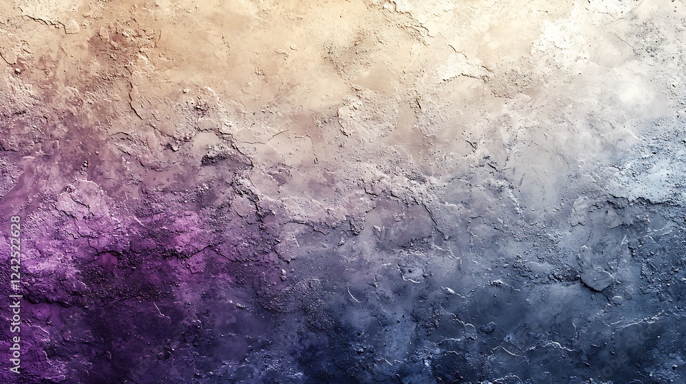 Poster navigate through the subtle hues of a beige, purple, and gray grainy gradient background, perfect fo