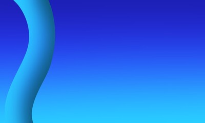 An abstract artwork with a blue-to-navy gradient background and a bright blue curved line on the left side, conveying a sense of simplicity, modernity, and fluidity.