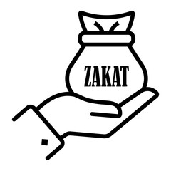 zakat Line Icon