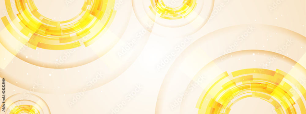 Poster yellow and white gradient geometric background suitable for presentations, modern design projects, o