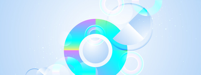 Blue and white gradient geometric background ideal for presentations, website designs, or modern abstract art projects