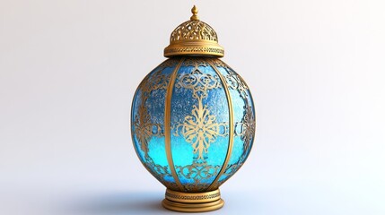 blue ramadhan lantern. Ramadhan lantern