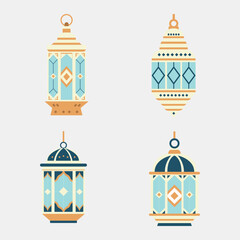 Fototapeta premium Elegant Islamic Lanterns Collection