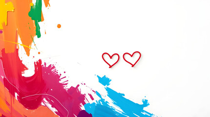 Obraz premium Line Of Love Hearts