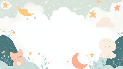 white color. islamic background. flat art illustration