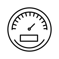 Speedometer icon. Miles per hour. Speed ​​control. Acceleration indicator.vector illustration, pictogram isolated on white background. color editable
