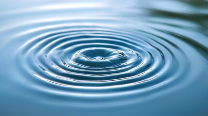 Calm Water Ripple with Soft Blue Tones and Gentle Motion Effects