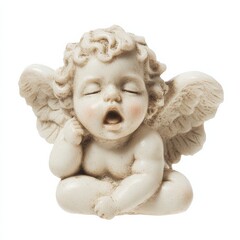 Obraz premium cupid face scared, fearful, anxiety, phobia, panic.