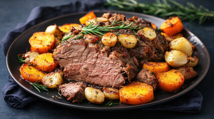 Roasted Beef with Roasted Vegetables