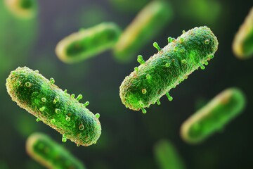 Naklejka premium Bacterial growth observation laboratory scientific imagery microbial environment close-up view microscopy concept