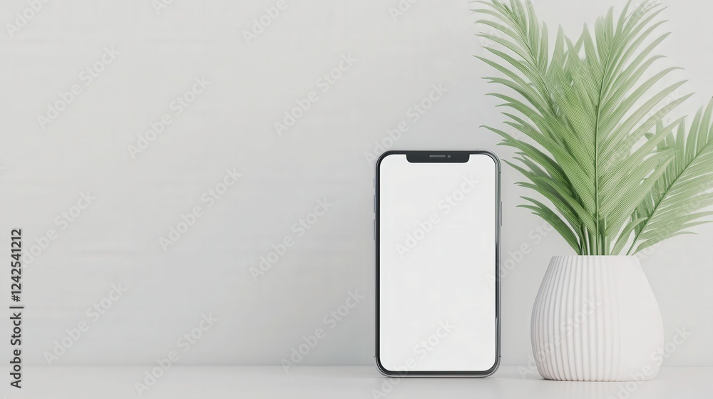 Aufkleber seamless appointment booking app modern space mobile interface minimalist design direct view user-fr