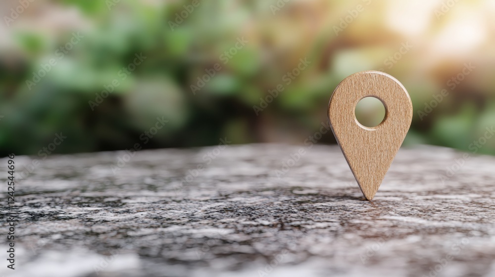 Aufkleber location pin a clean, modern depiction of a pin with subtle shadows, standing out on a minimalist ba