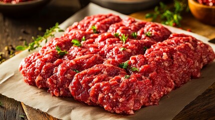 Organic Raw Grass Fed Ground Beef