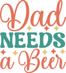Obraz premium Dad SVG Father's Day SVG Design Dad sticker SVG cut files