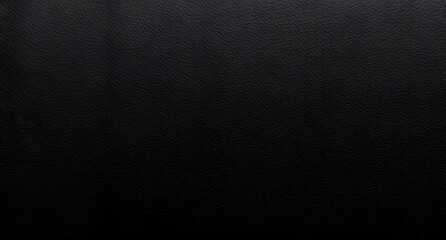 Black leather texture with subtle stitching details. Sleek and professional background.