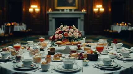 Naklejka premium Elegant Afternoon Tea Party