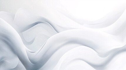 Obraz premium An abstract illustration of a white and light gray wave, creating a modern background.