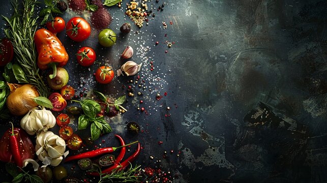 Creative collage of culinary delights, recipes, and gourmet photography