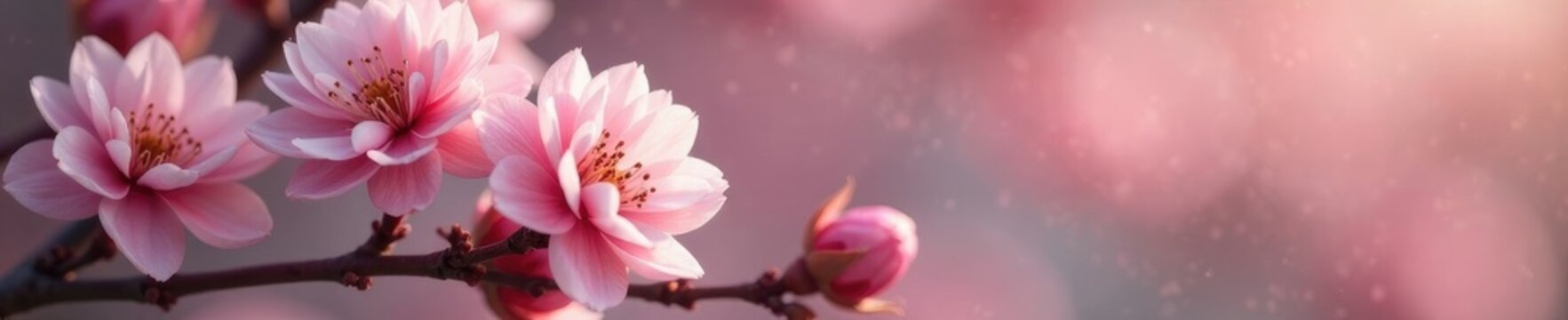 Delicate petals resemble tiny cotton candy tufts in bloom, spring, blossom, tufts