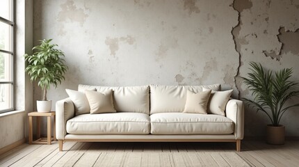 Fototapeta premium Minimalist Rustic Living Space
