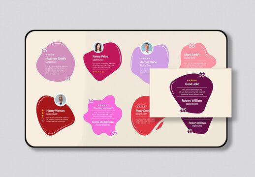 Minimalist Testimonial Layout for Branding