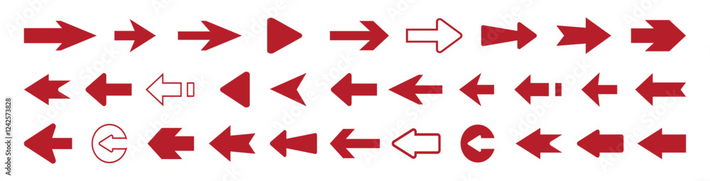 Poster arrow icon set. modern simple arrows. cursor. set of vector arrows. mega bundle set. arrow. cursor. 