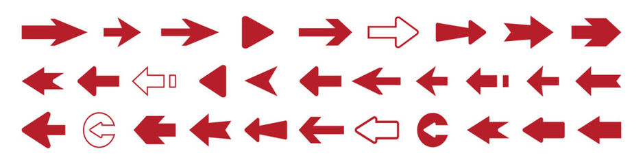 Arrow icon set. Modern simple arrows. Cursor. Set of vector arrows. Mega bundle set. Arrow. Cursor. Arrow vector icon. Arrows vector illustration collection.