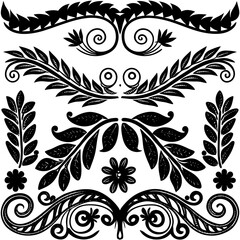 Elegant Line Floral Vector Art