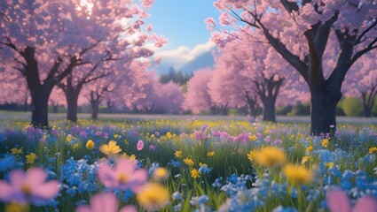 Fototapeta premium spring in the park