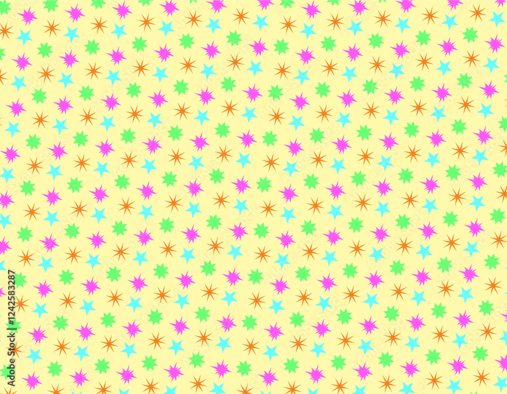 Poster star motif  pattern vector design