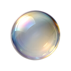 Obraz premium Bubble transparent sphere soap. 