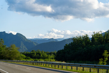 mountain view from the highway