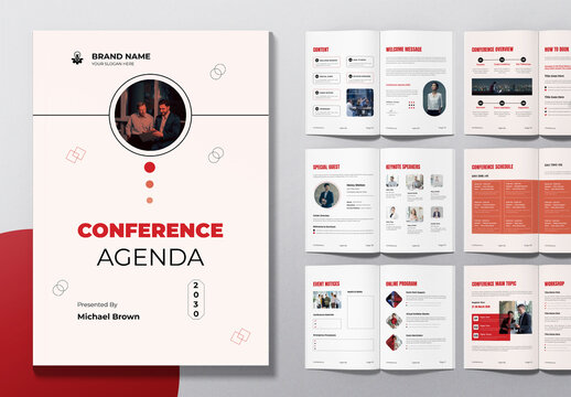 Conference Agenda Template Layout