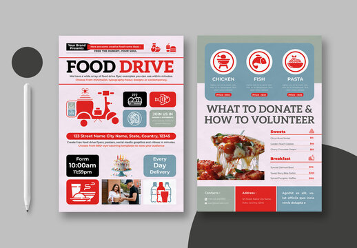 Food Drive Flyer Templates