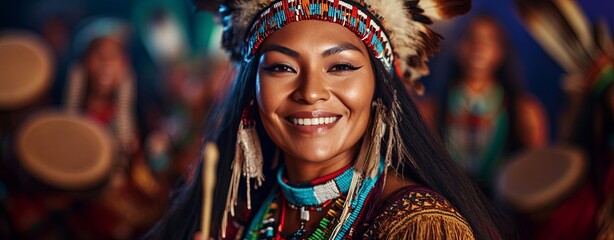 Obraz premium World Day of Performing Arts Indigenous Celebration of World Performing Arts