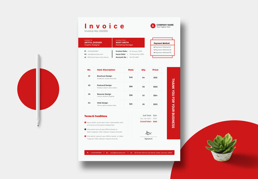 Invoice Template Layout