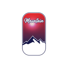 mountain logo vector