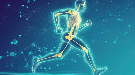 Illustration depicting a runner integrated with an orthopedic x-ray interface.