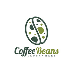 Coffee Beans logo design concept vector. Coffee Logo Design Template. Creative Symbol. Icon