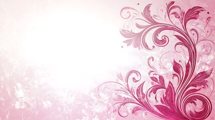 Pink floral design, wedding invite background