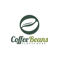 Coffee Beans logo design concept vector. Coffee Logo Design Template. Creative Symbol. Icon