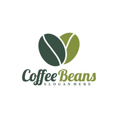 Coffee Beans logo design concept vector. Coffee Logo Design Template. Creative Symbol. Icon