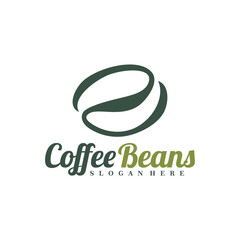 Coffee Beans logo design concept vector. Coffee Logo Design Template. Creative Symbol. Icon