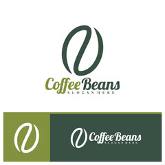 Coffee Beans logo design concept vector. Coffee Logo Design Template. Creative Symbol. Icon